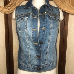BDG | Studded Blue Jean Vest